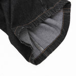 Checkered Bandana Baggy Denim Bermuda Shorts