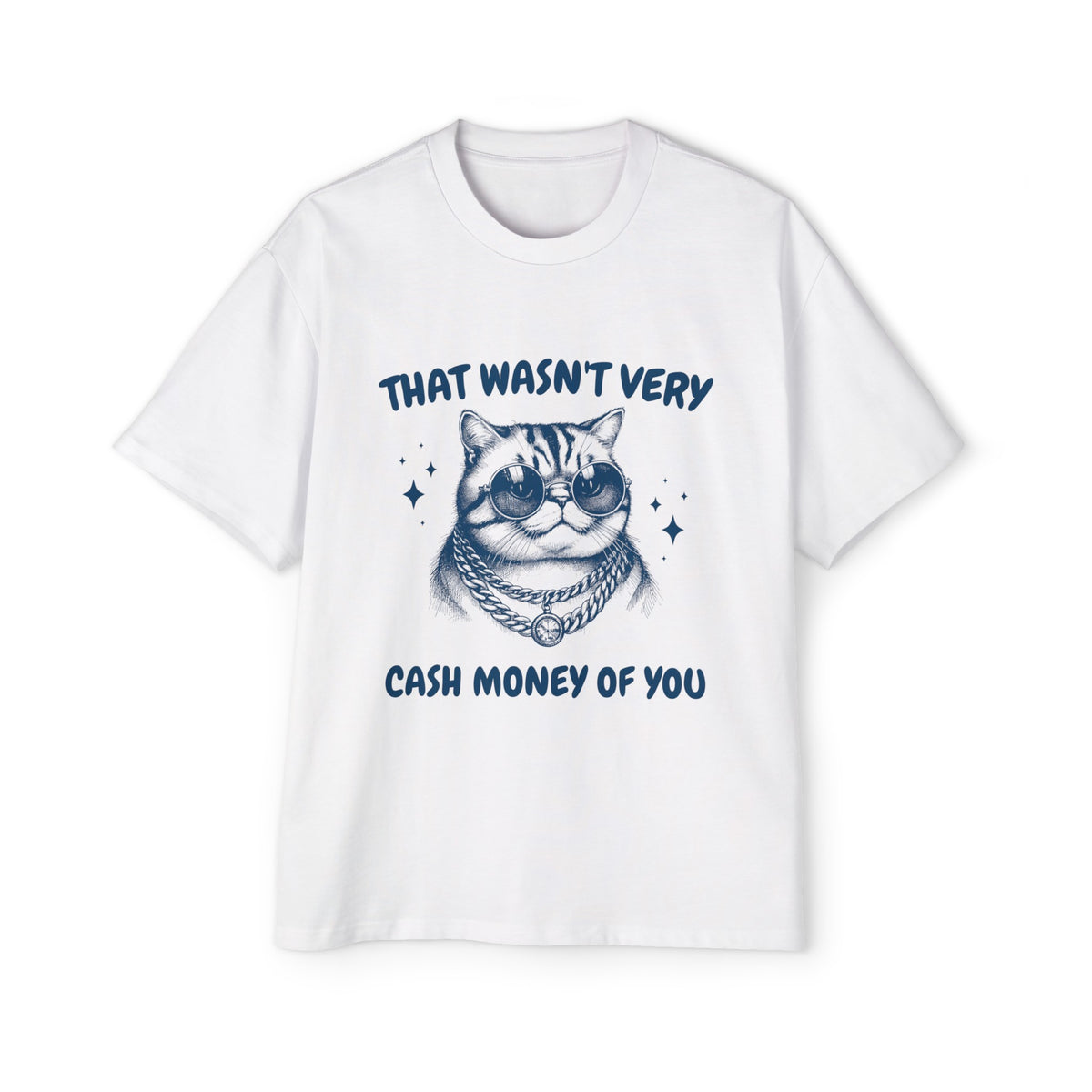 Hip Hop Cat Graphic Tee-INNBLAC Fashion Apparel