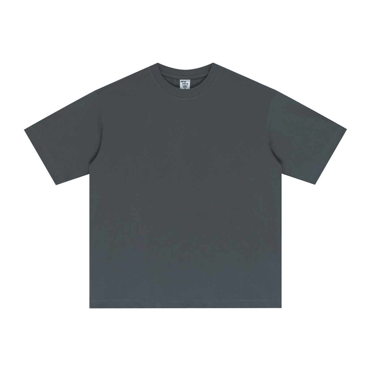 Solid Color Crew Neck Cotton T Shirt 7.6oz-INNBLAC Fashion Apparel