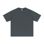 Solid Color Crew Neck Cotton T Shirt 7.6oz-INNBLAC Fashion Apparel