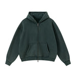 Soft Fleece Zip Up Hoodie Front Pockets