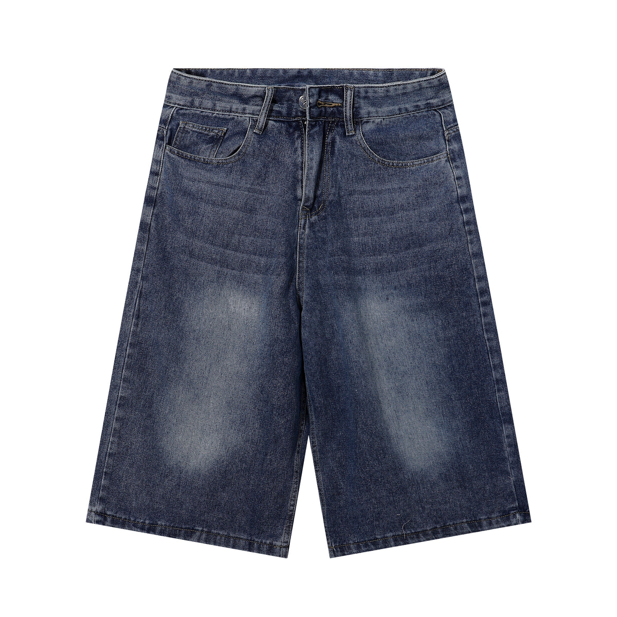 Bermudas vaqueras rasgadas con parches de camuflaje