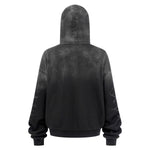 Tiger Stripes Gradient Color Zip Up Hoodie