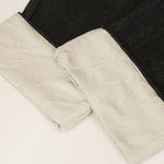 Cuffable Hem Contrast Patch Denim Pants