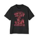 Raccoon Cowboy Riding Horse Retro Graphic Tee-INNBLAC Fashion Apparel