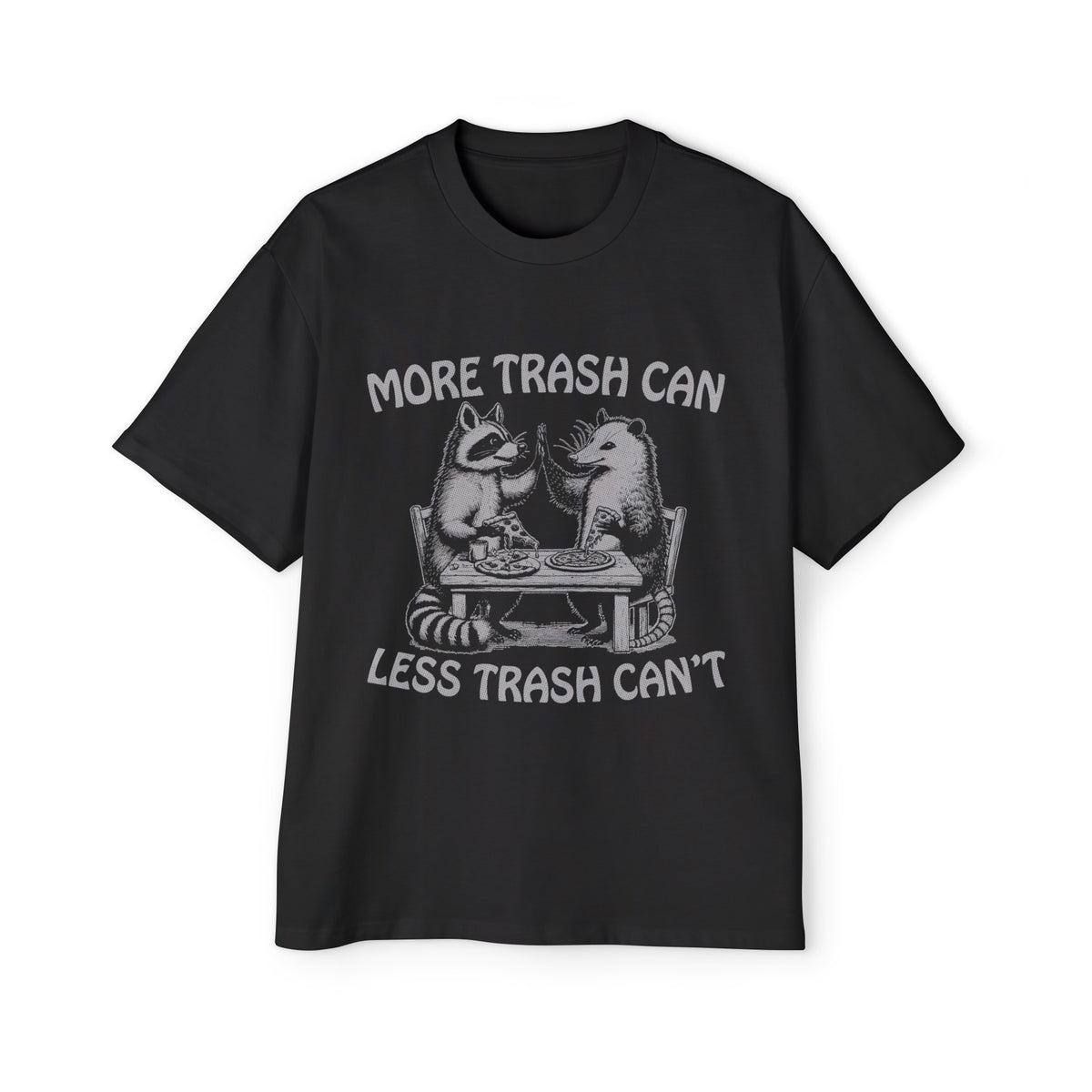 Raccoon HiFive Possum Graphic Tee-INNBLAC Fashion Apparel