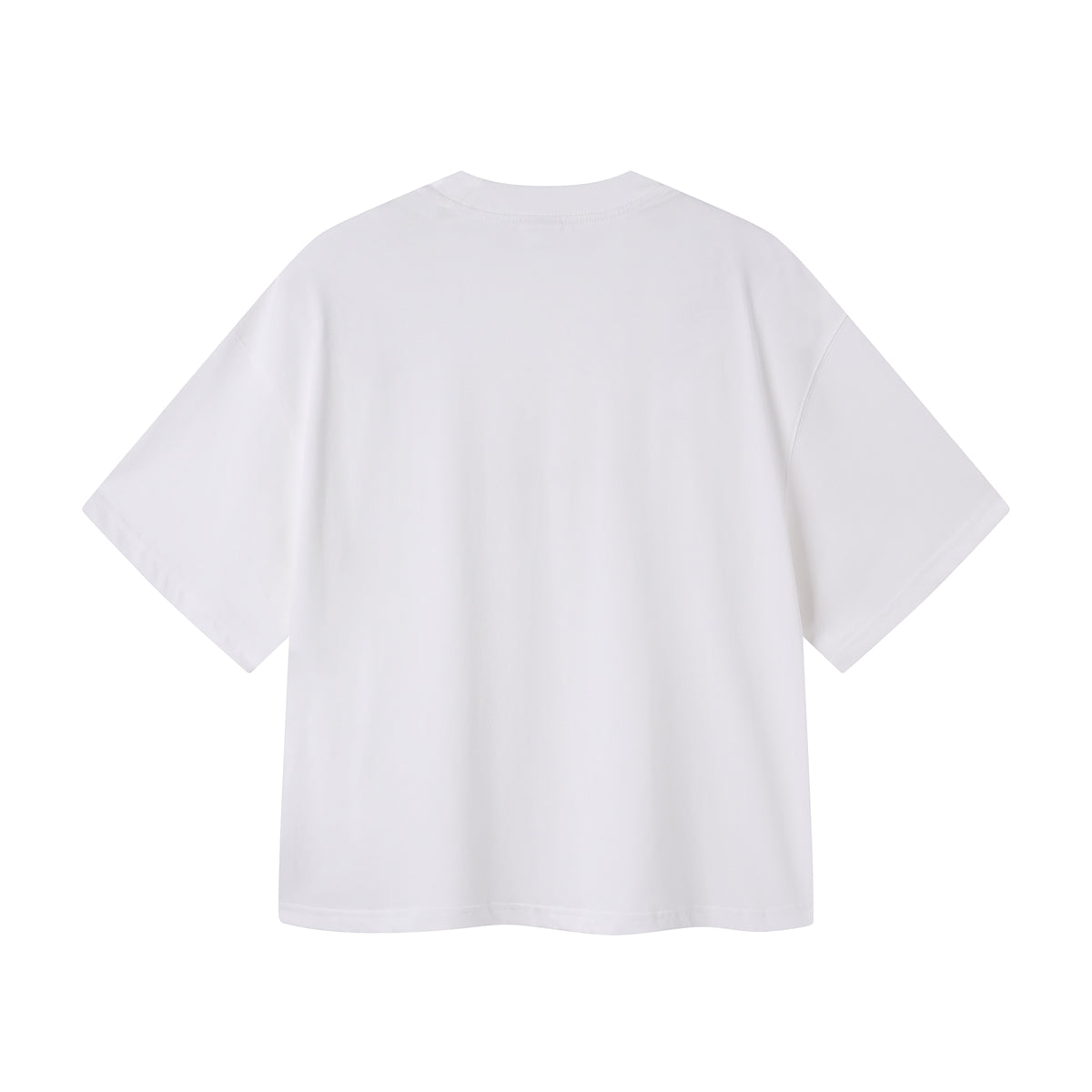 Camiseta cuadrada de color sólido de peso pesado de 8.25 oz