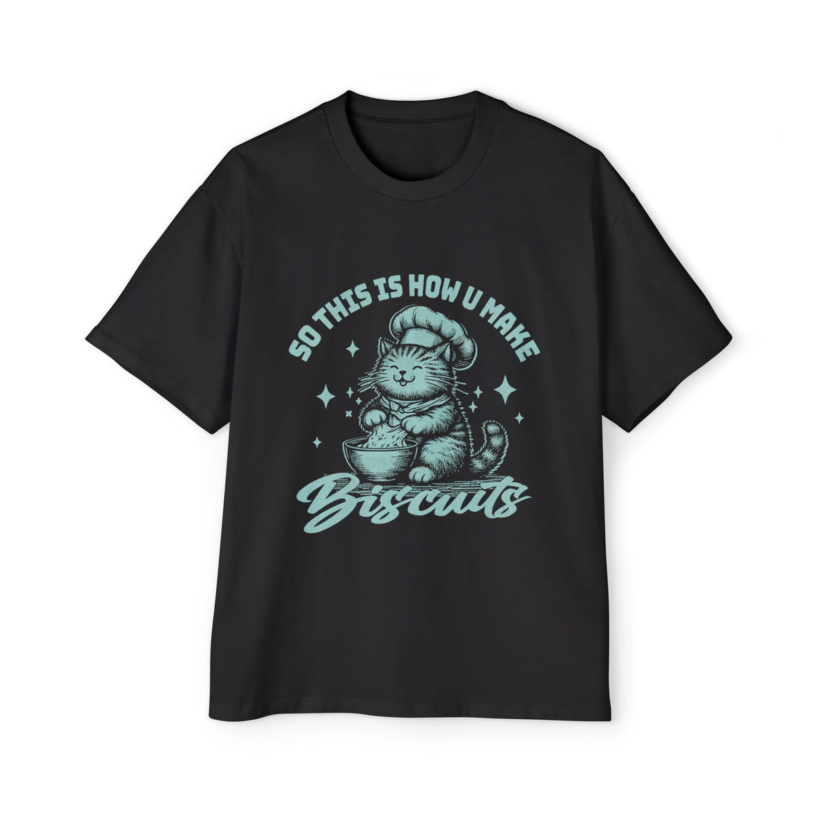 Pastry Chef Cat Graphic Tee-INNBLAC Fashion Apparel