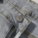 Light Blue Vintage Wash Flared Denim Jeans