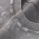 Sudadera holgada de algodón pintada en gris