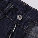 Wide Leg Utility Indigo Denim Pants
