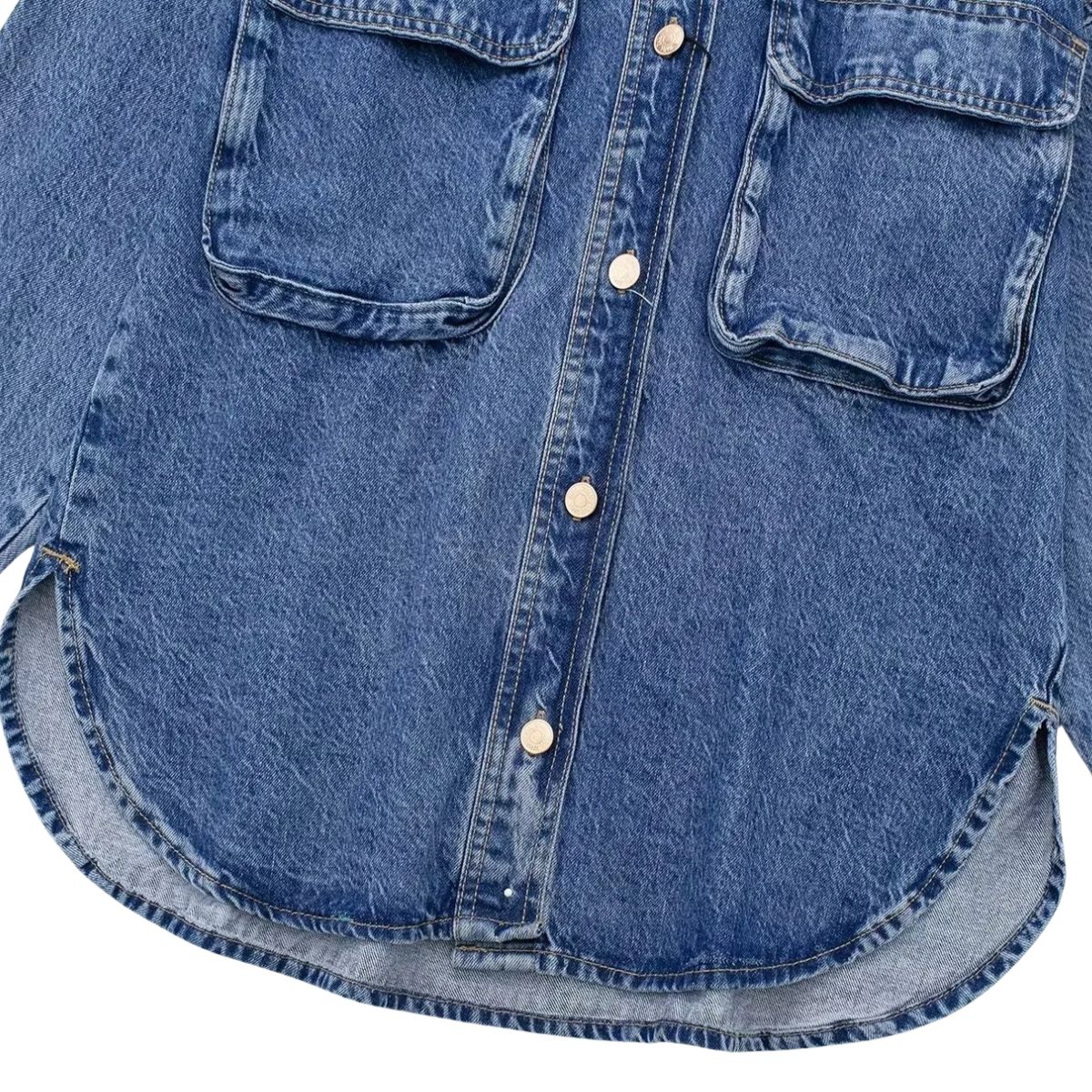 Women's Denim Versatile Shirt Jacket