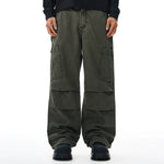Cargo Wide Leg Stretch Waist Office Commuter Pants