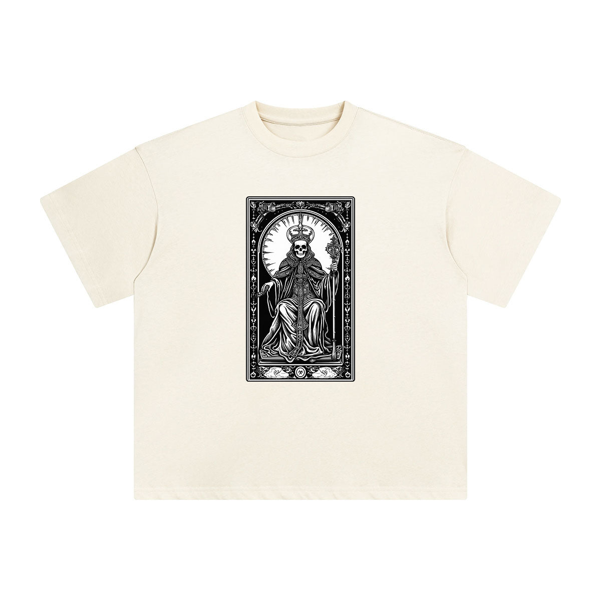 Mystery Skeleton Tarot Card Graphic Tee-INNBLAC Fashion Apparel
