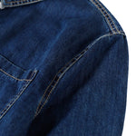 Vestido midi vaquero sin mangas con botones y aberturas en la parte delantera