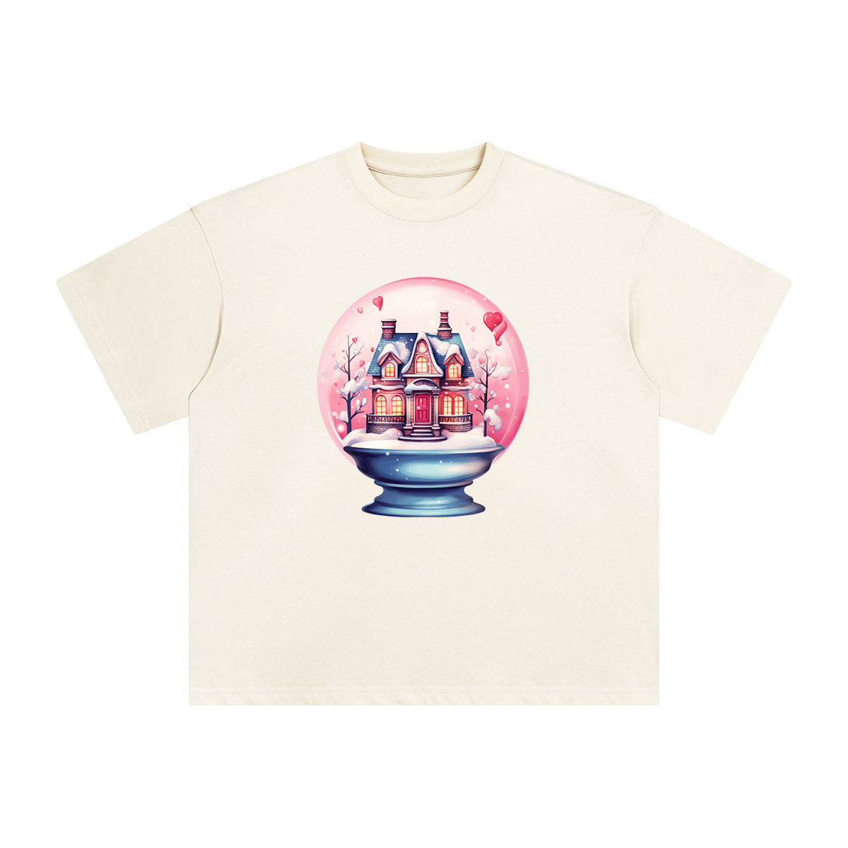 Valentine Snow Globe Graphic Tee-INNBLAC Fashion Apparel
