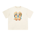 Summer Vacation Slippers Graphic Tee-INNBLAC Fashion Apparel