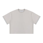 Oversized Cotton Crew Neck Tee 250G