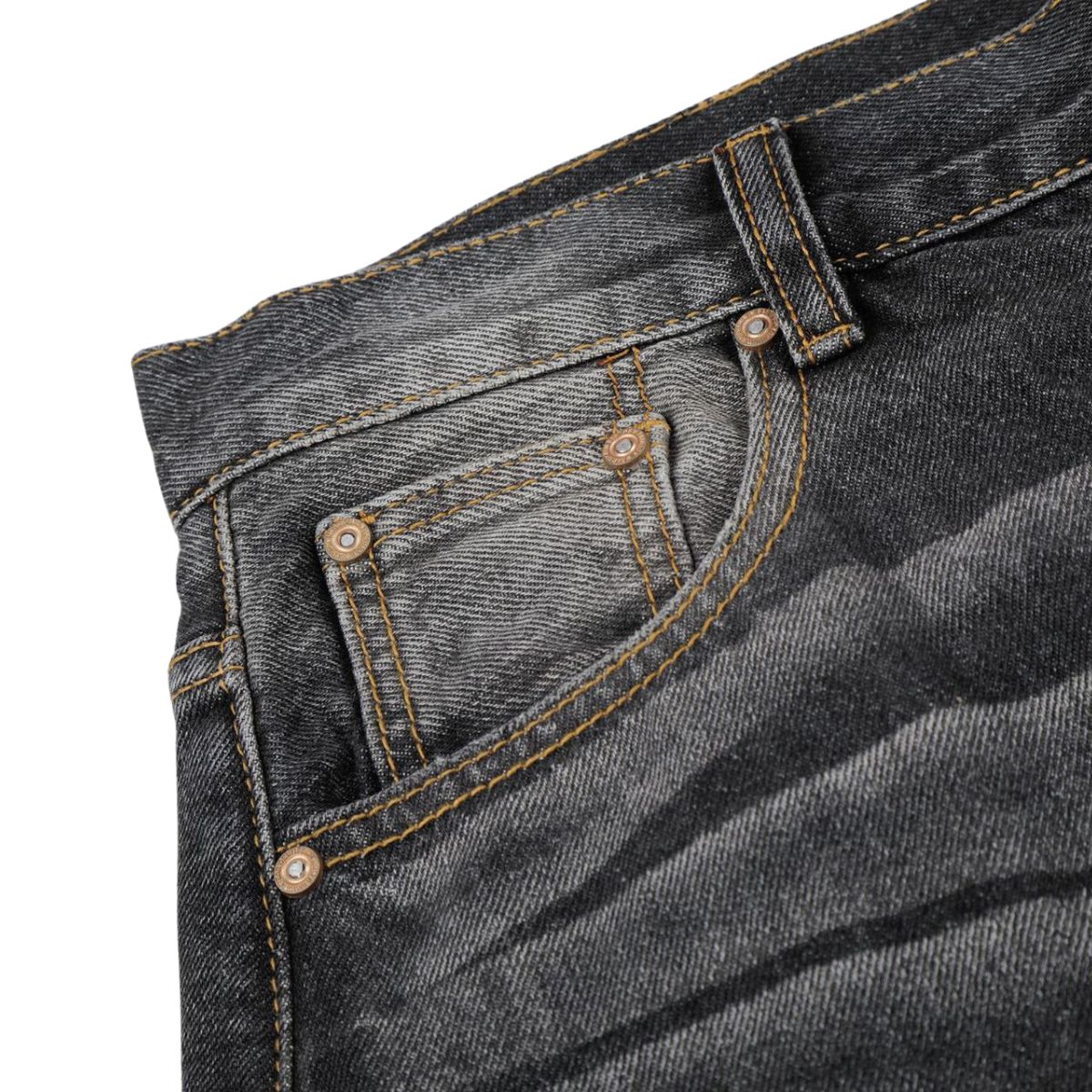 Vintage Washed Barrel Leg Distressed Jeans