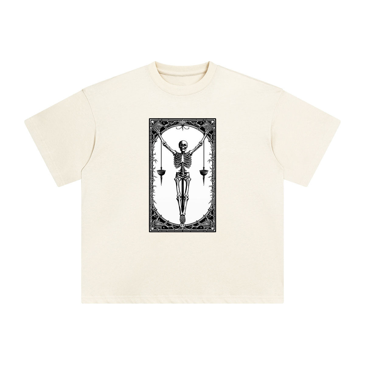 Mystery Skeleton Tarot Card Graphic Tee-INNBLAC Fashion Apparel