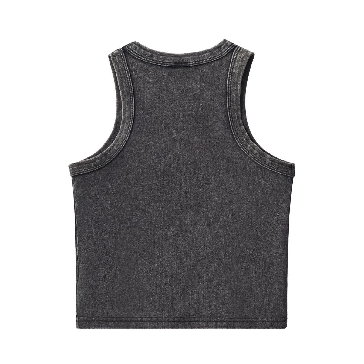 Stone Wash Slim Fit Crop Tank 9.6oz