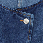 Shorts vaqueros con mariposas bordadas y adornados con perlas