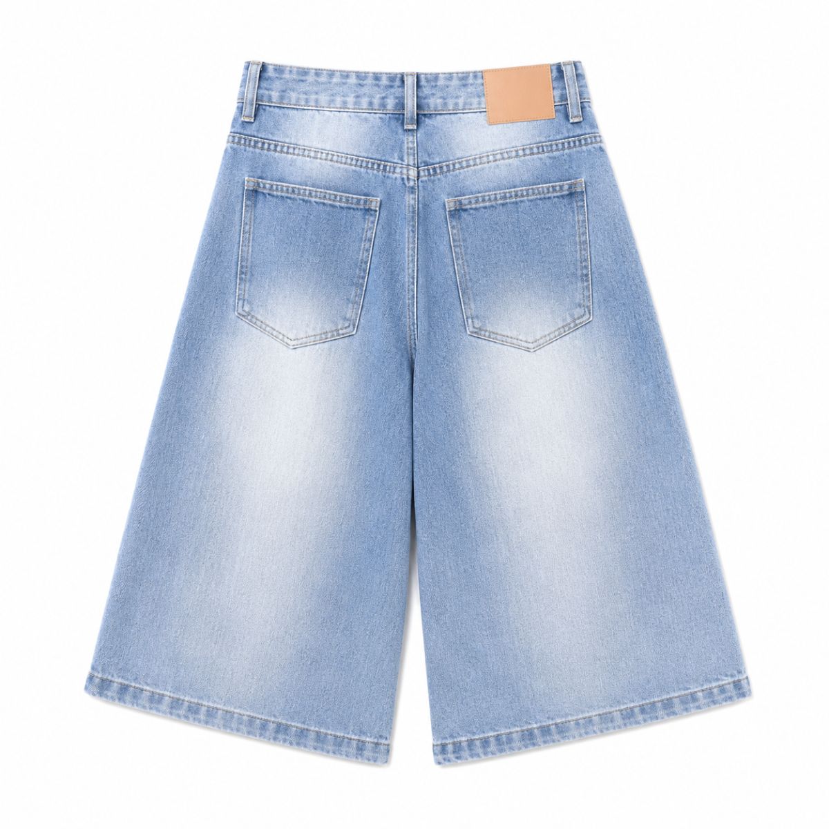 Bermudas con lavado vintage y salpicaduras de tinta