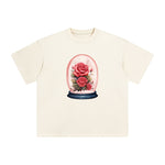 Valentine Roses Globe Graphic Tee-INNBLAC Fashion Apparel