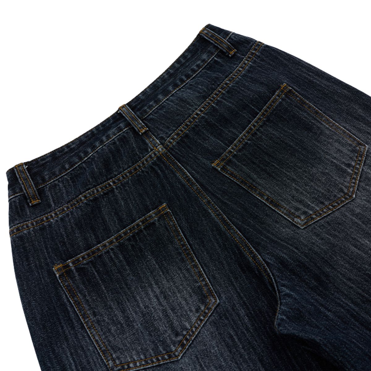 Vintage Slub Denim Wide Leg Jeans