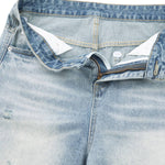 Washed Whiskered Balloon Fit Denim Jeans