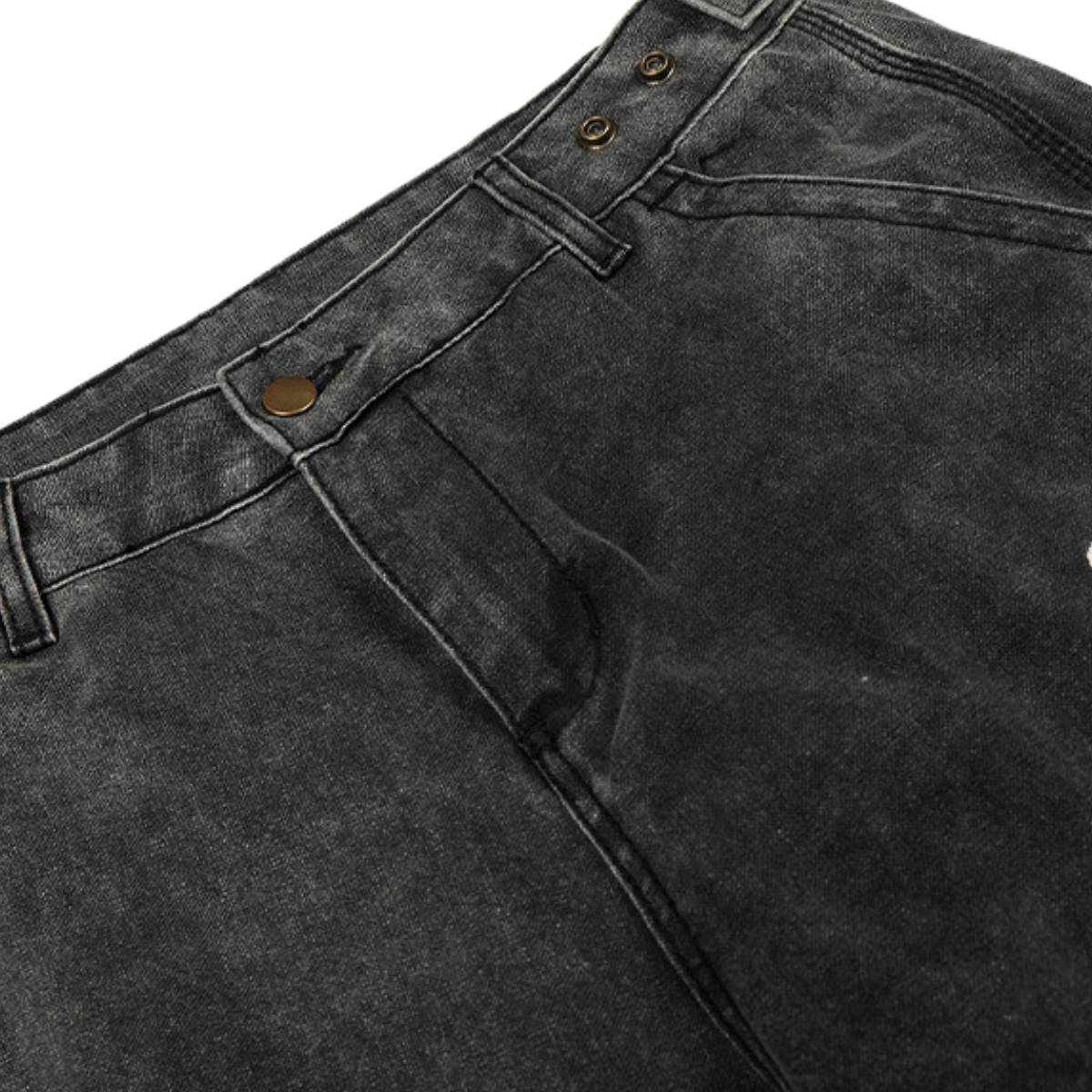 Faded Splatter-Wash GradientBaggy Wide-Leg Cargo Pants