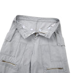 Multi-Pocket Baggy Utility with Zipper Detail Cargo Pants