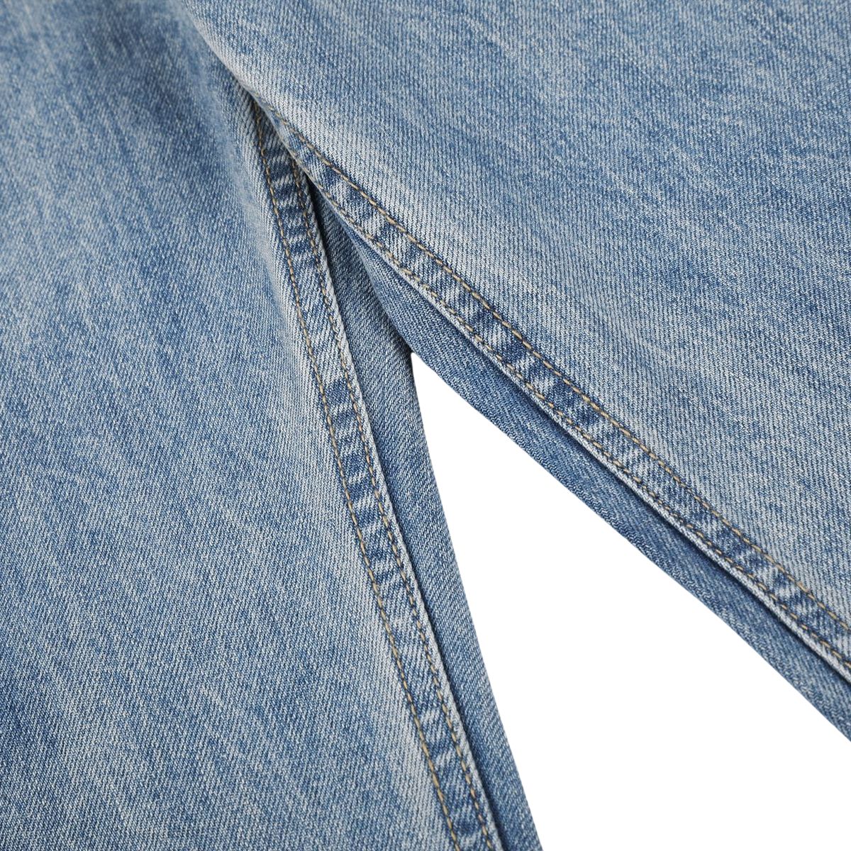 Vintage Blue Relaxed Scimitar‑Leg Street Jeans
