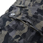 Camo Utility High Waist Loose Fit Bermuda Shorts