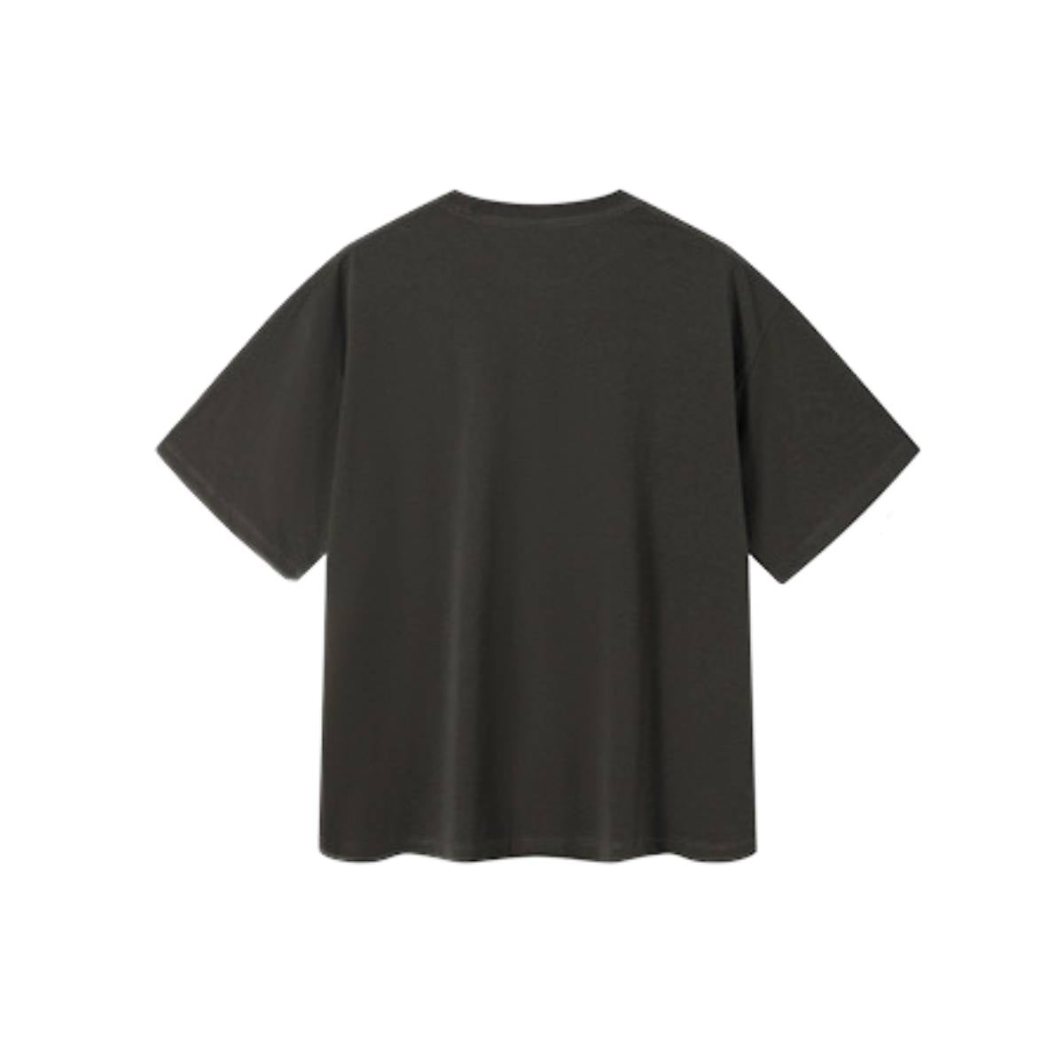 Camiseta destructiva de peso pesado con borde crudo de 10 oz