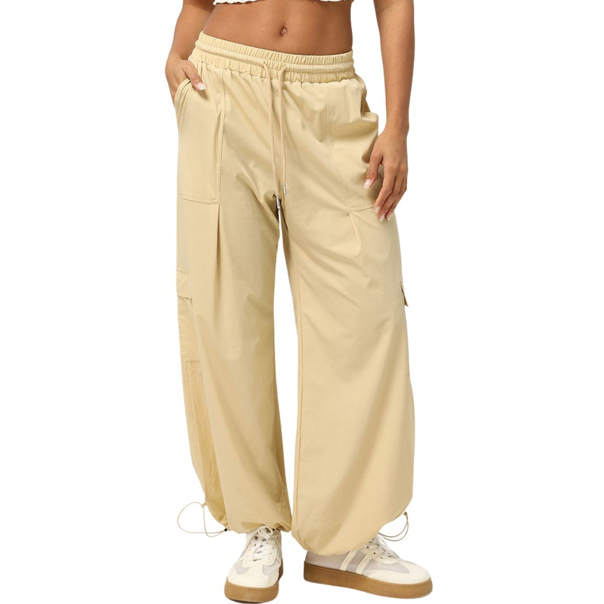 Relaxed-Fit Parachute Cargo Pants