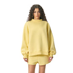 Women's Mockneck Solid Fleece Sweatshirt
