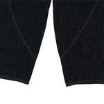 Men's Curved Crescent Denim Pants �Loose Wide-Leg Street Style