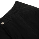 Men's American Street Cargo Curved Pants Loose Raw Edge Large Pockets