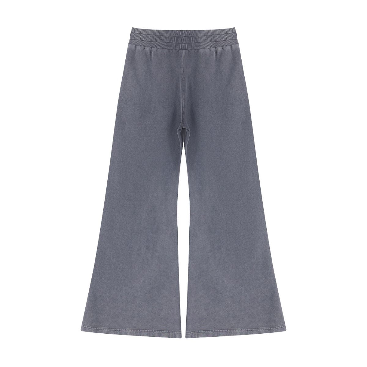 Heavyweight Washed Snow Wash Cotton Flare Pants for Women