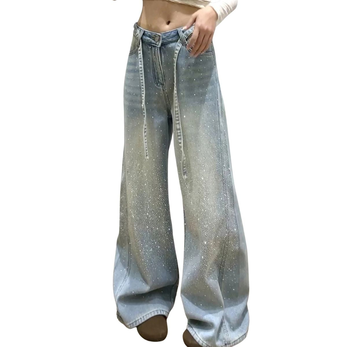 Starlight Crystal Embellished Jeans