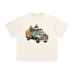 Vintage Christmas Truck Graphic Tee-INNBLAC Fashion Apparel