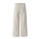 Vintage Washed High-Waist Relaxed Straight Wide-Leg Trousers