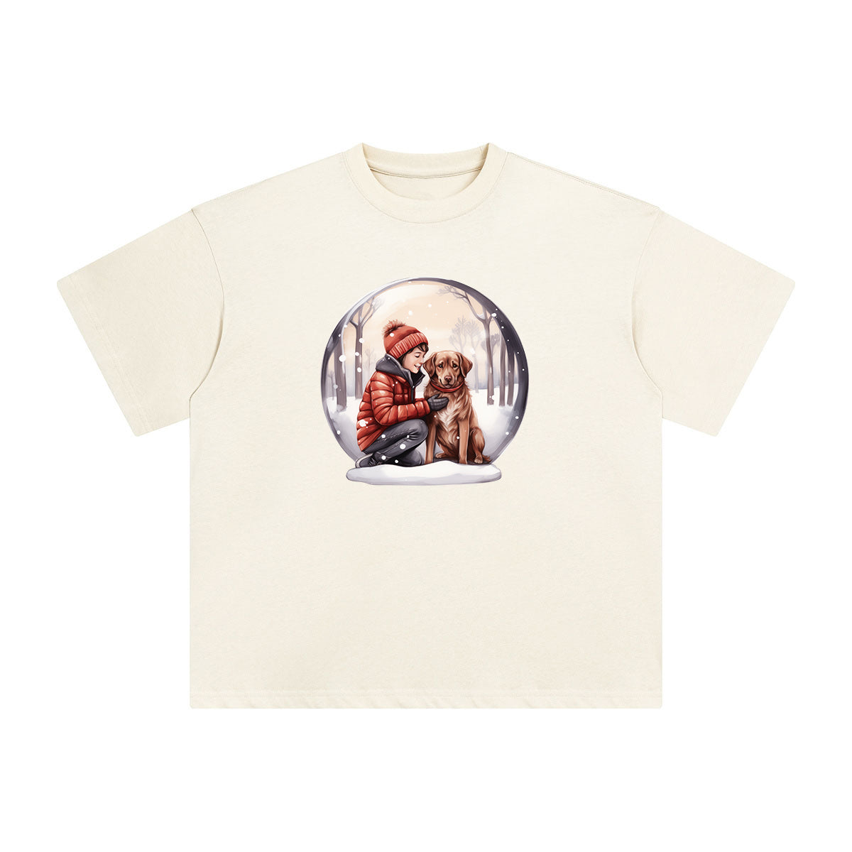 Valentine Snow Globe Graphic Tee-INNBLAC Fashion Apparel