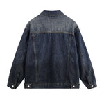 Stand-collar Washed Vintage Loose Denim Jacket