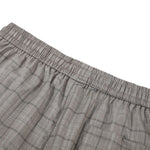 Vintage Plaid Wide Leg Drape Trousers