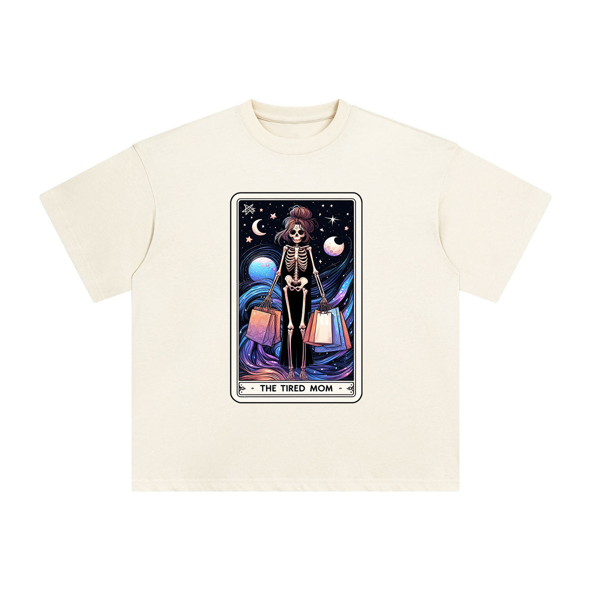 The Tired Mom Comic Graphic Tee-INNBLAC Fashion Apparel
