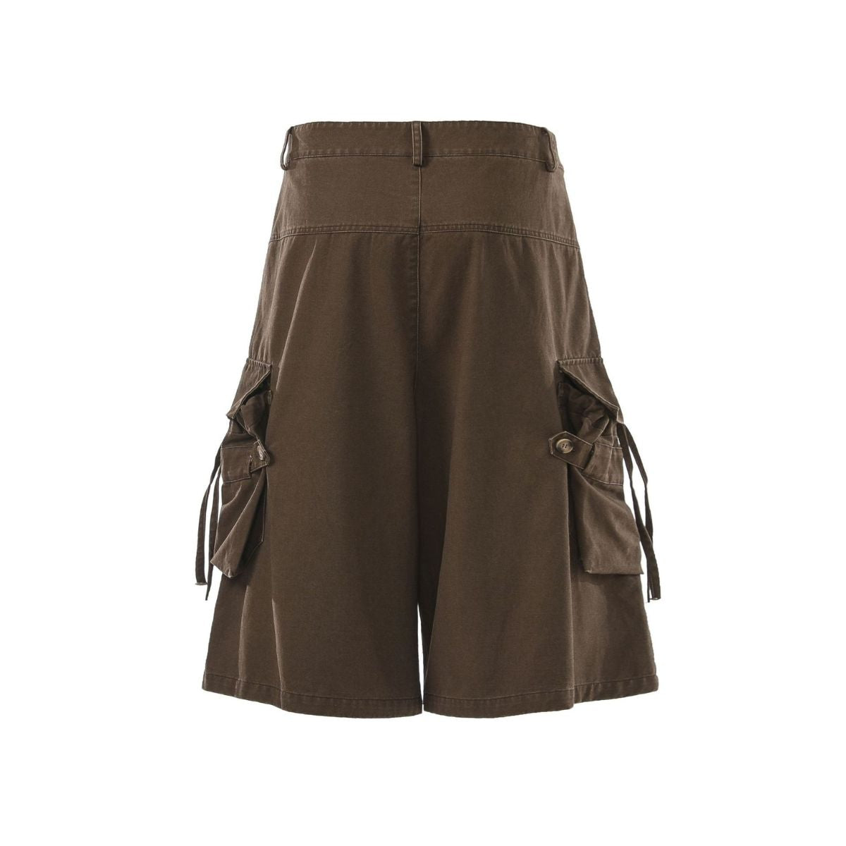Vintage Multi-Pocket Cargo Bermuda Shorts