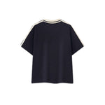 Vintage Waffle Colorblock Boxy Fit Heavyweight Polo T-Shirt