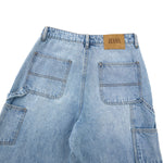 Zipped Panelled Streetwear Baggy Straight-Leg Jeans